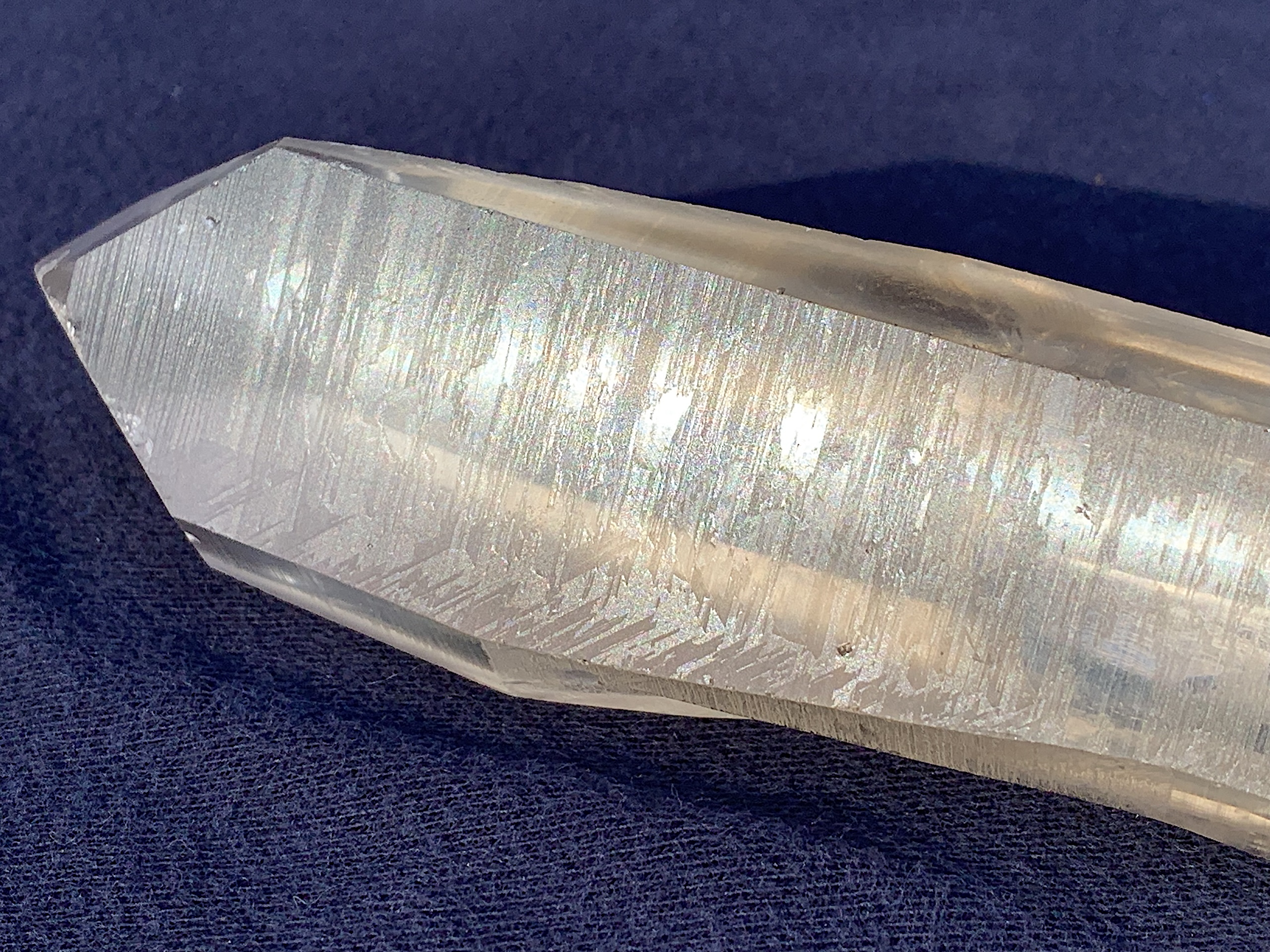 Smoky Lemurian Seed Quartz Crystal with Keyhole - Image 9