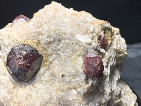 Red Garnets in Quartz/Mica Matrix - Image 5
