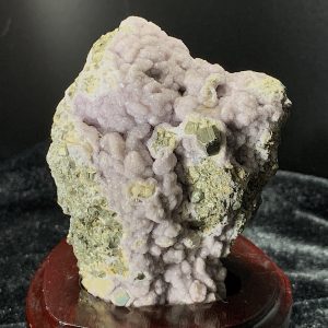 Pyrite in Lavender Calcite Matrix