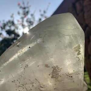 Large Green Calcite Natural Terminated Point