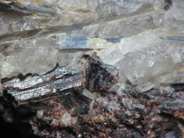 Kyanite and Garnet in Quartz Specimen - Image 12