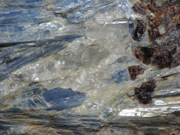 Kyanite and Garnet in Quartz Specimen - Image 15