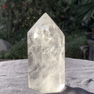 Rainbow Quartz Isis Point with Penetrator Crystal