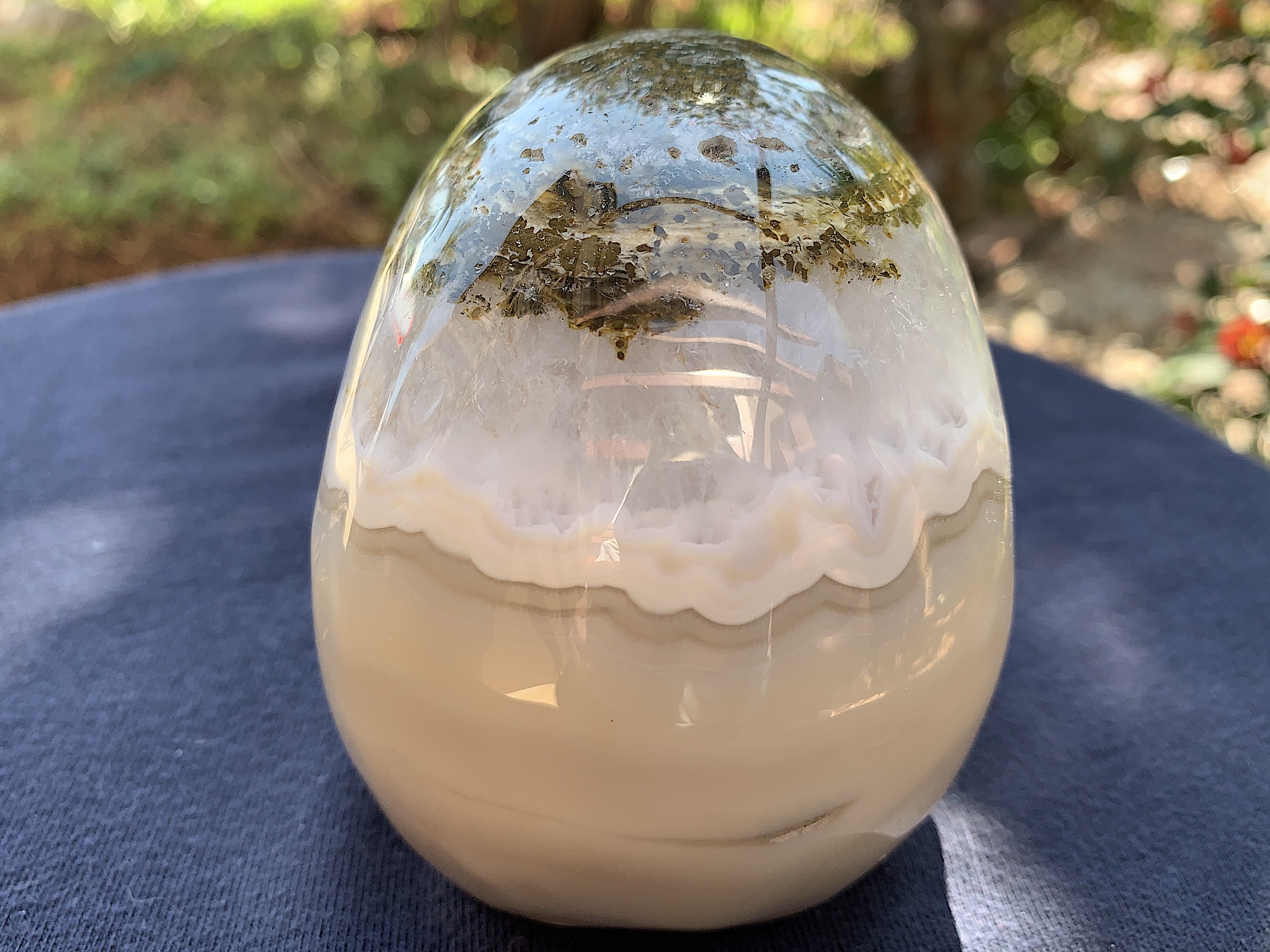 Lace Agate Crystal Skull