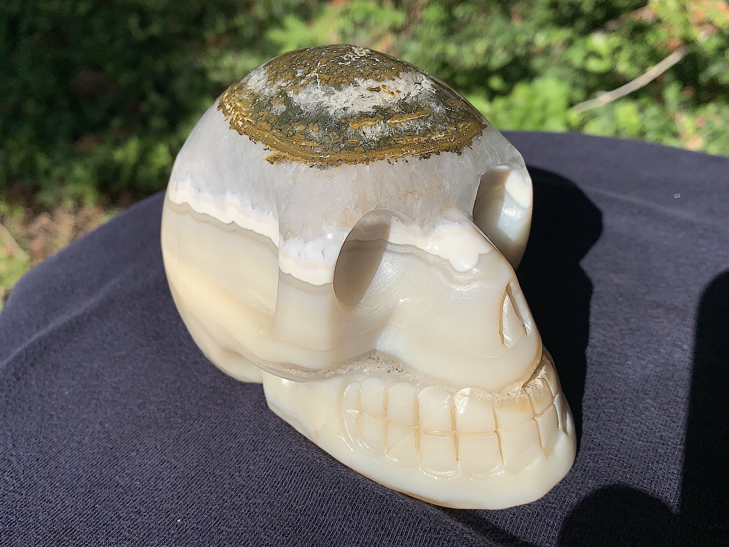 Lace Agate Crystal Skull