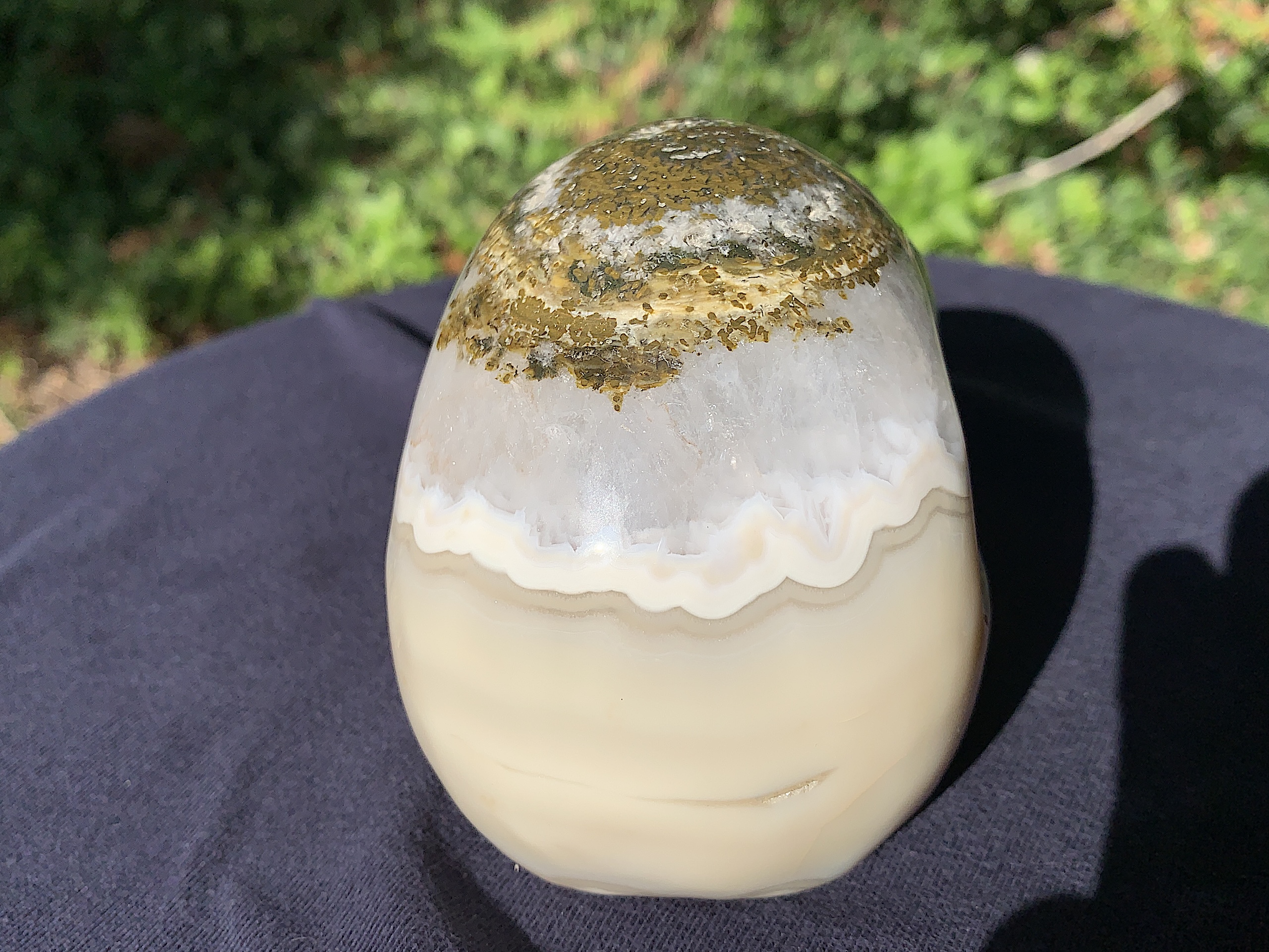 Lace Agate Crystal Skull