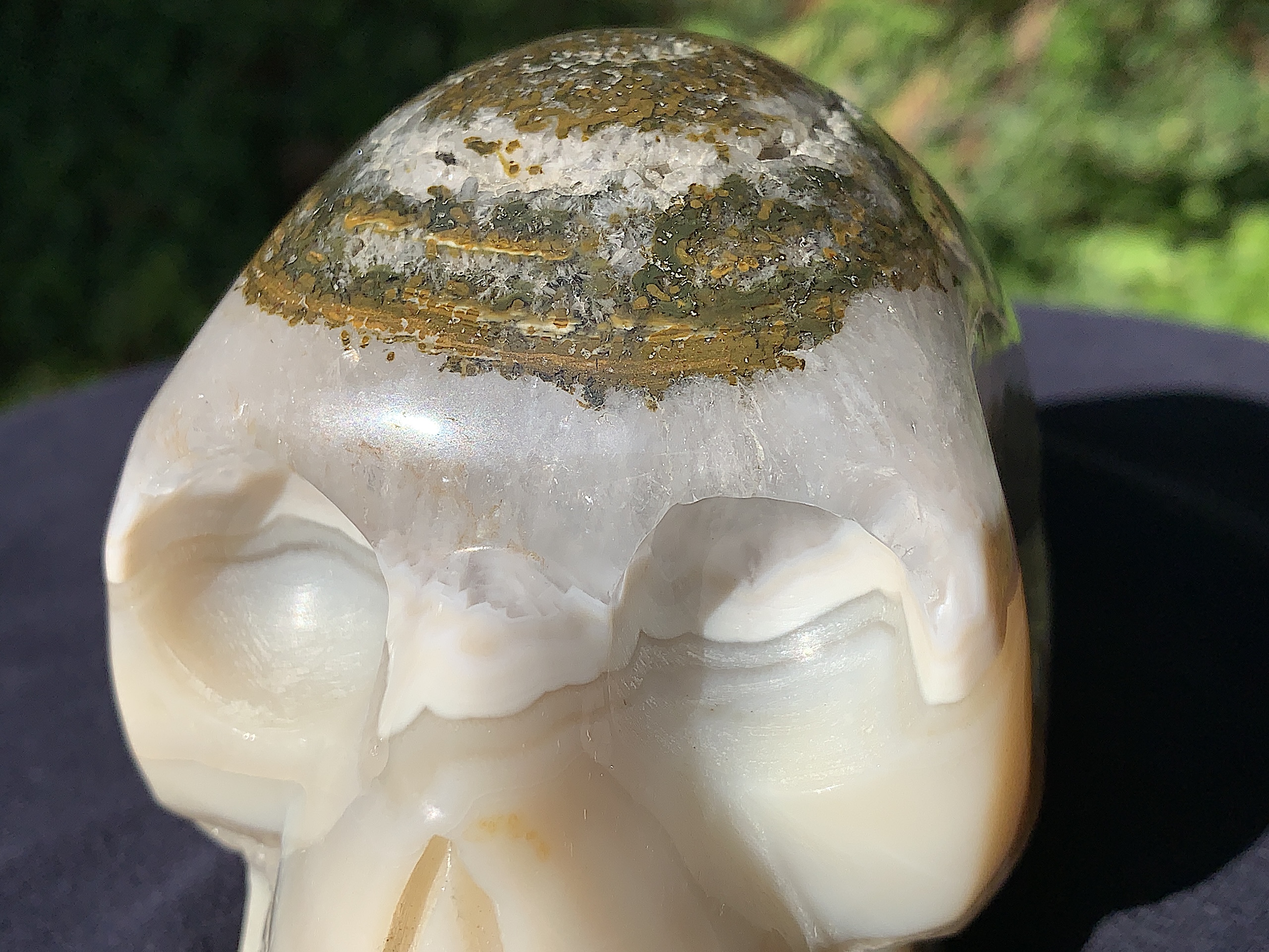 Lace Agate Crystal Skull