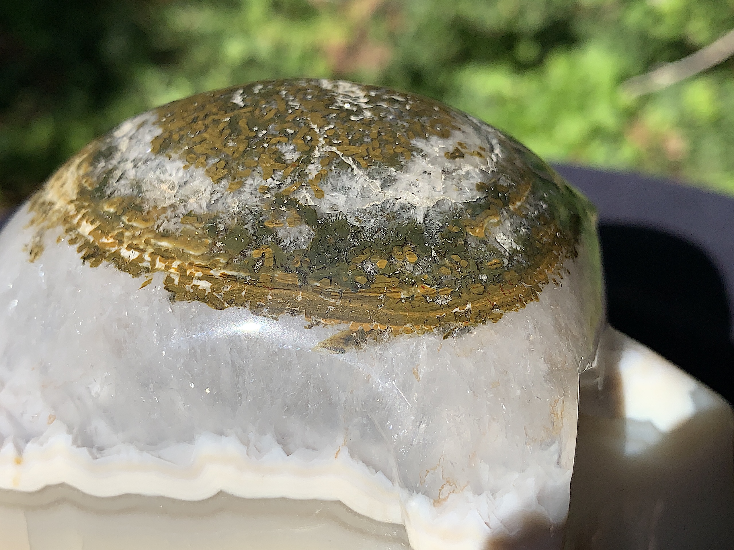 Lace Agate Crystal Skull