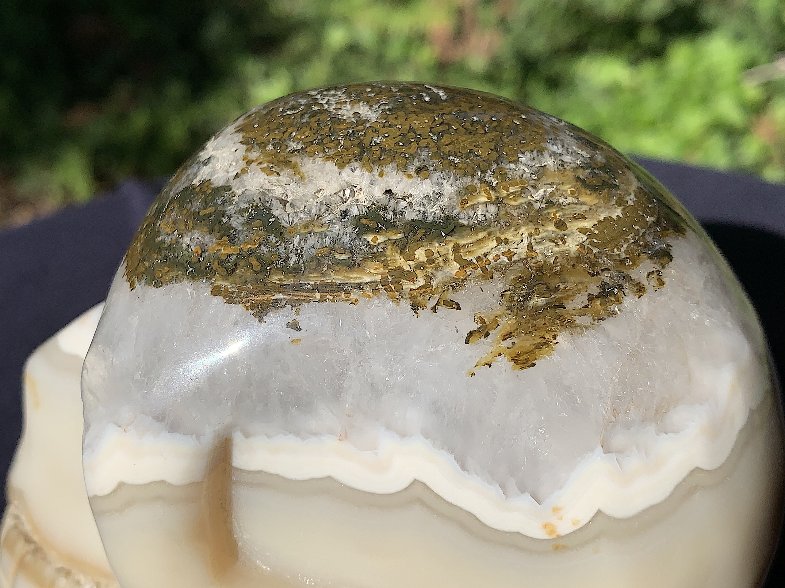 Lace Agate Crystal Skull