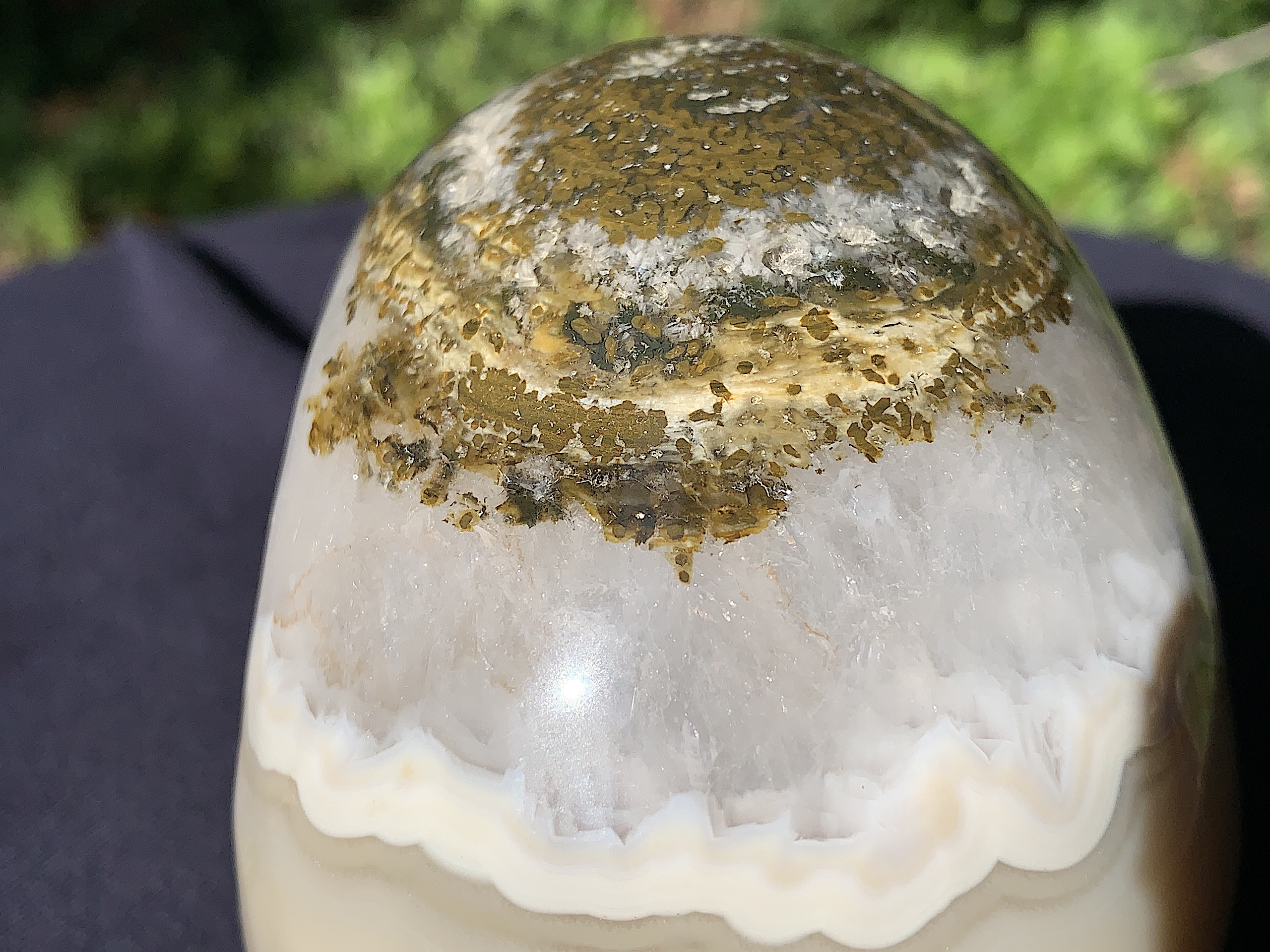 Lace Agate Crystal Skull