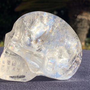Rainbow Quartz Crystal Skull
